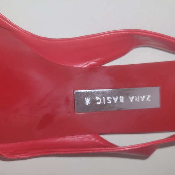 "Red  Punta de Zara Red Disalonated Shoes" Size 6 - Picture 7 of 8